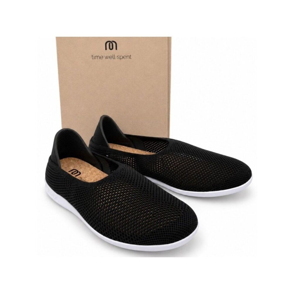 Mahabis Breathe Slip-On Slippers Men’s EU 47 Black Mesh Cork Footbed